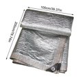 thumbnail image 3 of Aluminum Foil Sunshade Net Sunscreen Net Encrypted Foreign Trade Balcony Courtyard Succulent Roof Shading Net Reflective, 3 of 3
