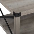 thumbnail image 4 of Pemberly Row 40" Metal Coffee Table in Gray Wash and Black, 4 of 4