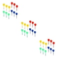 thumbnail image 3 of Ruiboury 12 Pieces/Set Magnetic Darts Lightweight Reusable Safety Replacement Darts Kids Toys Gift for Two-Sided 3Set, 3 of 6