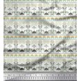thumbnail image 1 of Soimoi Polyester Crepe Fabric Leaves & Floral Block Fabric Prints by Yard 42 Inch Wide, 1 of 3