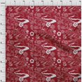 thumbnail image 4 of oneOone Rayon Red Fabric Asian Japanese Pattern Craft Projects Decor Fabric Printed By The Yard 56 Inch Wide, 4 of 4
