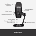 thumbnail image 2 of Blue Yeti Micro USB Nano Premium pour Enregistrement et Diffusion en Continu (Occultation), 2 of 9