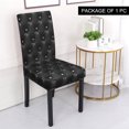 thumbnail image 2 of REGALWOVEN Stretch Spandex Dining Chair Cover Chair Seat Slipcover, Black, 2 of 9