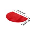 thumbnail image 2 of Half Round Water Absorbing Non-Slip Carpet Mat for Bathroom and Bedroom 40x60cm Soft Microfiber Area Rug with Rubber Backing Easy Care and Stylish Design, 2 of 6