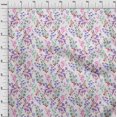 thumbnail image 4 of oneOone Georgette Viscose Tissu Blanc Floral Tissu pour Robe Tissu Imprimé Tissu au Mètre 42 Pouces de Large, 4 of 4