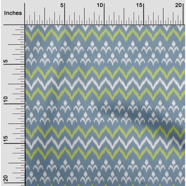 oneOone Georgette Viscose Fabric Ethnic Ikat Print Fabric By The Yard 42 Inch Wide