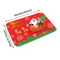 thumbnail image 3 of Jusqu'à 65 % de Rabais SMihono 1 Pce Tapis de Bienvenue Joyeux Noël Tapis d'Intérieur Décoration Maison 40x60CM, 3 of 3