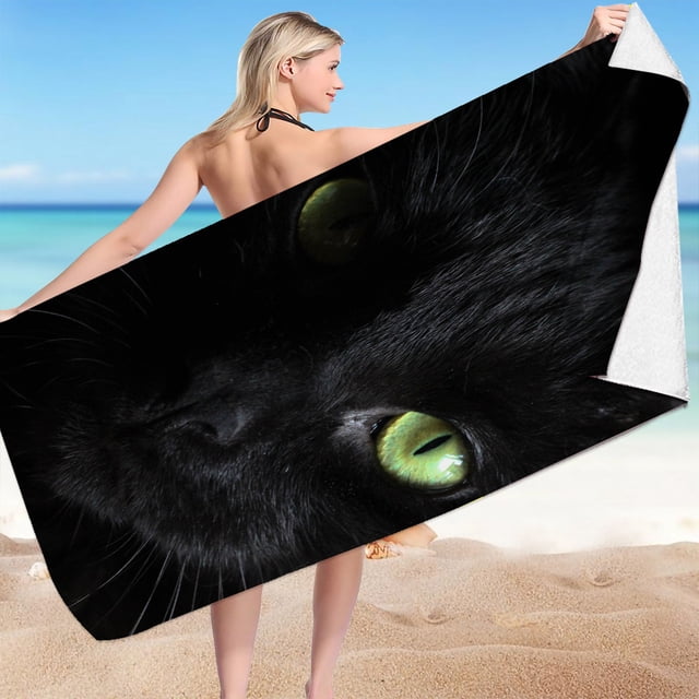 LSLJS Beach Towel Summer Beach Essentials Microfiber Beach Towels Super Lightweight Colorful Bath Towel Sandproof Beach Blanket Multi-Purpose Towel for Travel Swimming Pool 30x60 Inch