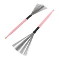 thumbnail image 4 of Drum Wire Brush, Compact Portable Drum Brush  For Drummer Pink, 4 of 8