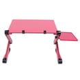 thumbnail image 3 of Computer Table, Foldable Lap Table, Table, Modern Style Lap Table For Bed Chair  Black,Rose Red, 3 of 8