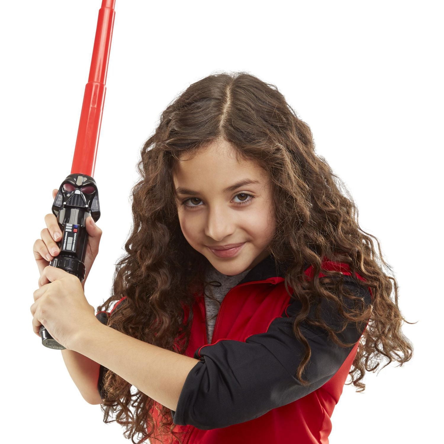 Star Wars Lightsabler Squad, sabre laser Darth Vader à lame rouge extensible, accessoire de déguisement, jouet pour enfants, à partir de 4 ans