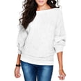 thumbnail image 1 of Innerwin Pull d'Hiver Chaud pour Femmes, Pull Thermique Uni Blanc TG, 1 of 6