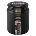 thumbnail image 4 of Thyme & Table, Large Ceramic Ribbed Kitchen Organization Jar, Black, 4 of 6