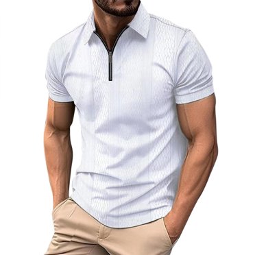 Ketyyh-chn99 Chemises pour Hommes Grands et Forts Chemises pour Hommes Mode 2024 Chemises à Capuche T-Shirt à Manches Courtes Blouse Blanc, TG
