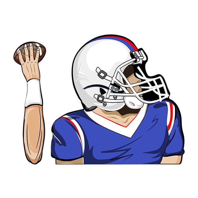TopLLC Football Quarterback Wiper Stickers Car Windshield Wiper Stickers Car Car Stickers