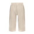 thumbnail image 5 of Wensltd Shorts d'Été à Jambe Grand pour Femmes, Mode, Lin, Fluides, Confortables, 5 of 5