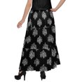 thumbnail image 5 of Moomaya Jupe Longue Imprimée pour Femmes Style Portefeuille Grande Taille Jupe Maxi à 3 Niveaux, 5 of 5
