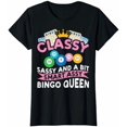 thumbnail image 1 of T-Shirt de Joueur de Bingo Reine Intelligent pour Femmes - Noir - P, 1 of 4