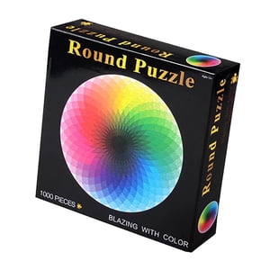 1000 Pièces Puzzle Rond Puzzles Colorés Puzzler Educationnel Puzzlez Colorés
