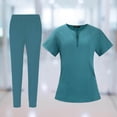 thumbnail image 3 of serony Female Nursing Scrubs Uniform Breathable for Cosmetology Pet Groomer SPA, 3 of 8