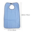 thumbnail image 4 of EeaseCA Plaid Machine Washable Double Layer Adult Waterproof Bib Mealtime Clothing Protector, 4 of 7