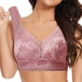 thumbnail image 2 of MIASHUI Bras for Women Front Side Buckle Lace Edge without Steel Ring Movement Seamless Gathering Adjustment Yoga Sleep Large Bra, 2 of 3