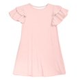 thumbnail image 4 of Robe d'Été pour Fillette, Robe de Princesse, Robe Trapèze à Volants, Robe Évasée pour Fille, Manches Courtes, Robe Rose pour Filles, Robe pour Occasions Spéciales, 4 of 4
