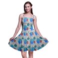thumbnail image 1 of Bimba Robe Soleil Mini à Bretelles Spaghetti pour Femmes, Haut à Taille Smockée Imprimé Floral - XX-Grand, 1 of 5