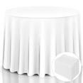 thumbnail image 1 of Costway 10 pcs 90" Round Tablecloth Polyester For Home Wedding Restaurant Party, 1 of 9