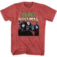 thumbnail image 1 of Kiss Merry Kissmas T-Shirt pour Adulte Rouge Chiné, 1 of 2