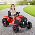 thumbnail image 4 of Costway 24V Ride On Tractor for Kids Remote Control Music USB Port Soft Start Headlights Red, 4 of 10