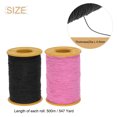 thumbnail image 2 of Uxcell 2pcs Elastic Sewing Thread 547 Yards 0.5mm Thickness Latex Sewing Thread for Hand Sewing, Gathering, Black & Pink, 2 of 6