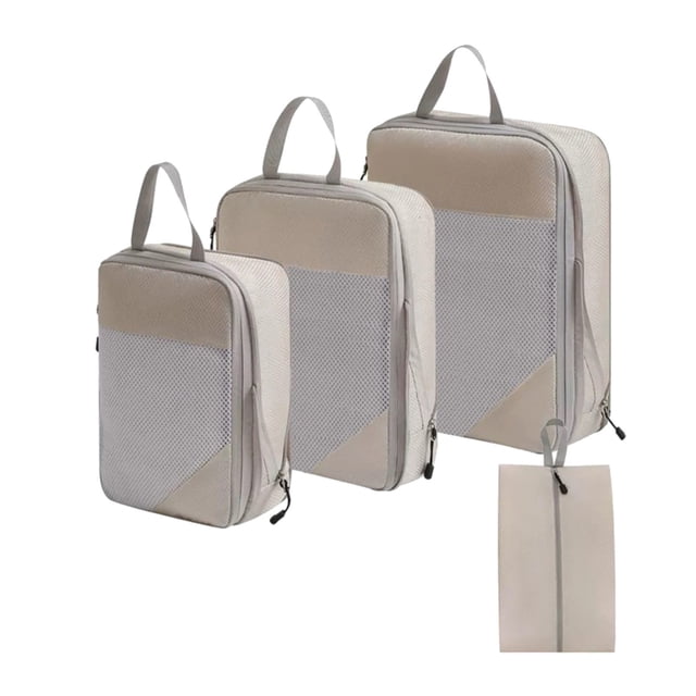 Storage Bas Compression Packing Cubes 3/4 Set Compressible Packing Cubes with ...