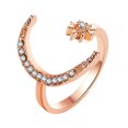 thumbnail image 1 of TopLLC Rings for Women Fashion Star And Star Finger Open Jewelry Gifts, 1 of 1