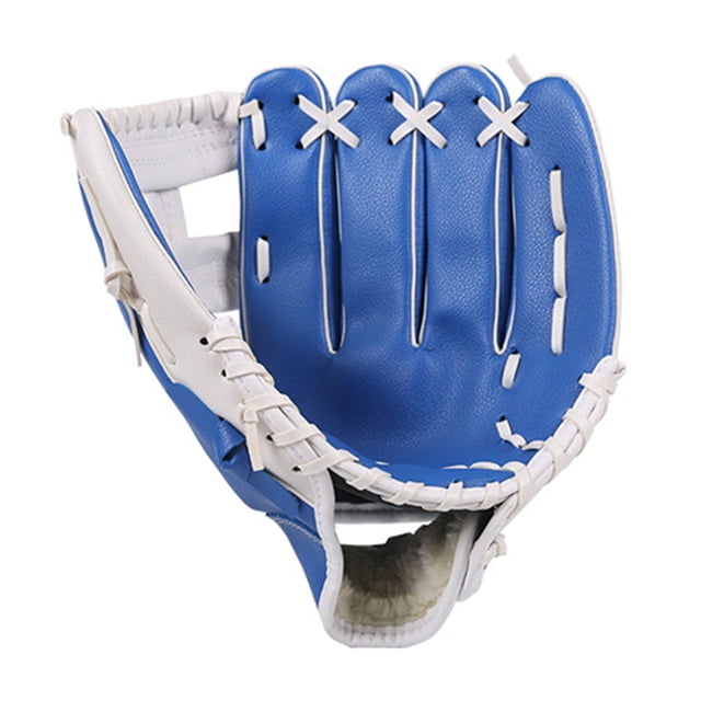 Graflsoa Two-Tone Baseball Glove - Blue & White, 11.5 Inches, PU Leather, Durable & Stylish Design