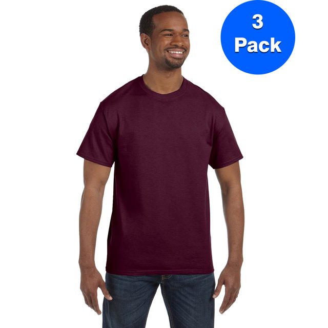 Hanes Men's Authentic-T T-Shirt - 5250T (Pack Of 3)