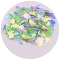 thumbnail image 1 of Seashell Sequins Multicolor Decorative Portable Oval Hologram Mermaid Paillette Sequins Daily Use, 1 of 12