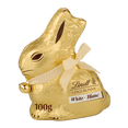 thumbnail image 1 of Lindt GOLD BUNNY White Chocolate Easter Bunny, 100 grams, 1 of 8