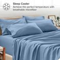 thumbnail image 3 of Bare Home Pillowcase Set - Premium 1800 Collection - Double Brushed - Ultra Soft - Standard Size, Coronet Blue, 4 Count, 3 of 7