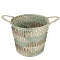 thumbnail image 4 of Northlight Natural Woven Seagrass Basket with Handles - 14", 4 of 5