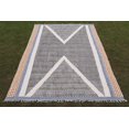thumbnail image 1 of Casavani - 2'x3' Area Rugs for Kitchen and Study Room Handblock Printed Beige Cotton Dhurrie, 1 of 1
