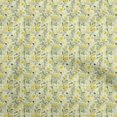 thumbnail image 1 of oneOone Rayon Yellow Fabric Florals Sewing Craft Projects Fabric Prints By Yard 56 Inch Wide, 1 of 4