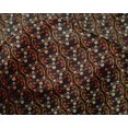 thumbnail image 4 of oneOone Silk Tabby Fabric Leaves & Floral Block Print Fabric By The Yard 42 Inch Wide, 4 of 5