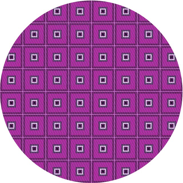Ahgly Company Tapis d'Intérieur Lavable en Machine Carré Transitionnel Magenta Rose, 3 Pieds Carré