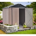 thumbnail image 2 of AECOJOY 6' x 4' Outdoor Metal Storage Shed with Lockable Door for Backyard, 2 of 7