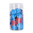 thumbnail image 1 of KLKCMS 100 Pcs Disques de Comptage Marqueurs Compteurs d'Apprentissage Disques pour Jeu Maison Enfants Rouge Bleu, 1 of 9
