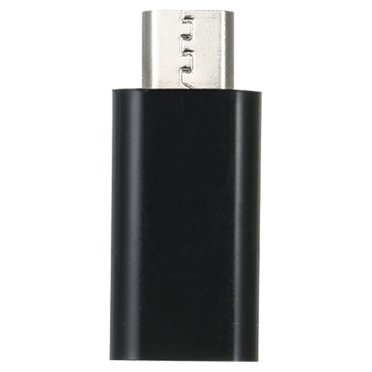 Mistaha Type-C vers Micro USB Convertisseur Connecteur de Charge Synchronisation de Données Adaptateur Femelle vers Mâle Noir