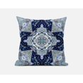 thumbnail image 2 of Amrita Sen CAPL467FSDS-ZP-20x20 Buddha Flower Ceremony Suede Zippered Pillow with Insert Indigo Light Blue, 2 of 4
