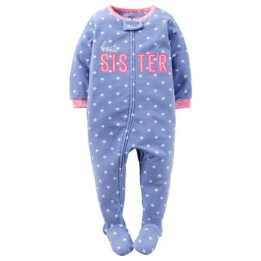 Carter's Baby Girls' Best Sister Ever Jumpsuit, Pink, 3 Months
