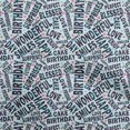thumbnail image 1 of oneOone Cotton Cambric Light Blue Fabric Text Craft Projects Decor Fabric Printed By The Yard 42 Inch Wide, 1 of 5